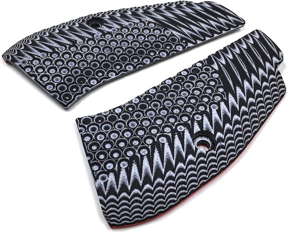 Cool Hand G10 Grips for CZ 75/85 Compact, CZ P-01, P100, C100, Tristar T100, CZ PCR, CZ 75 D, Black Grips Screws Included, Mild Aggressive Texture - Image 3