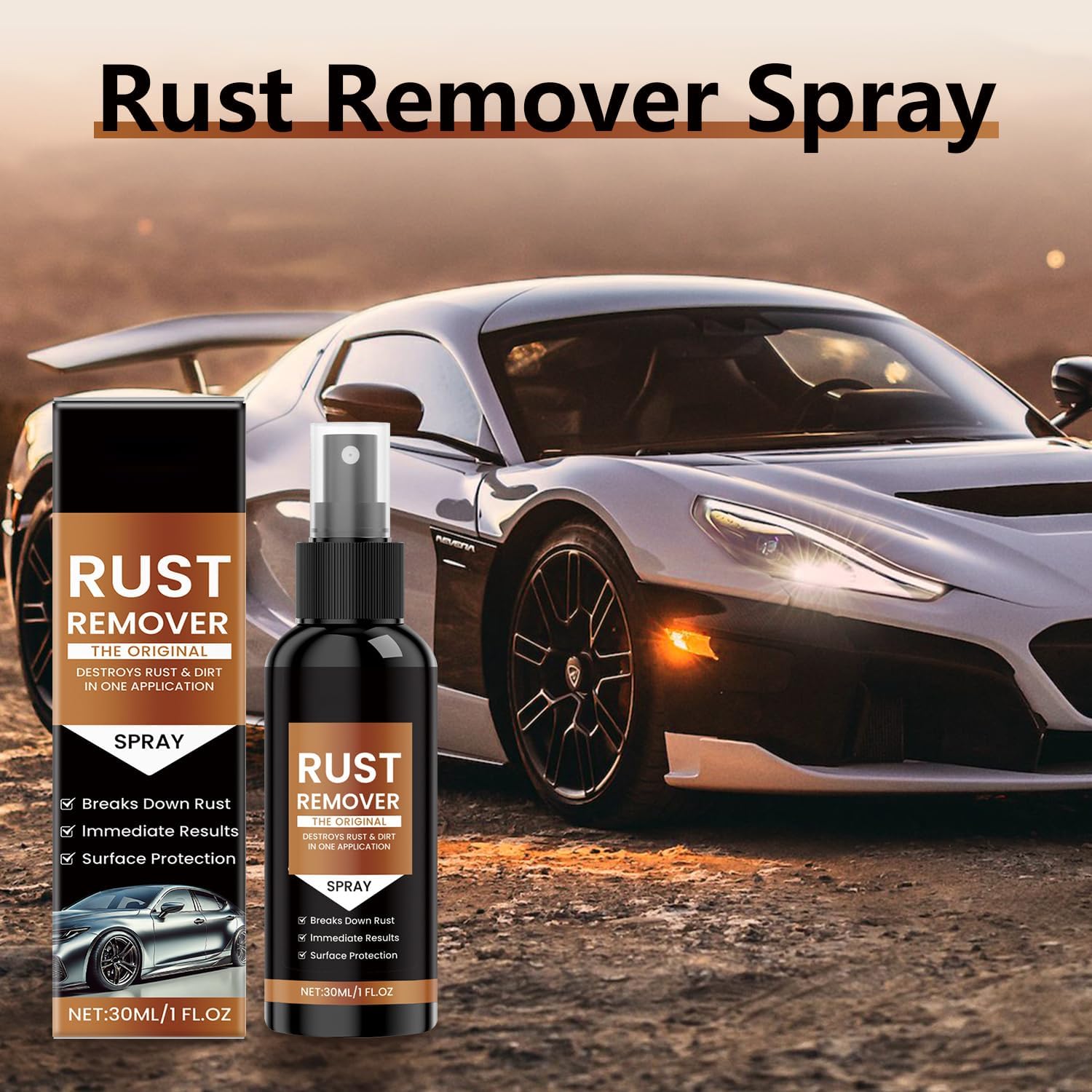 Nexa Rust Remover Spray, 2025 Upgrade Rust Remover for Metal, Multipurpose Rust Stain Remover,for Heavy Duty Rust Dissolver for Metal, Tools, Cars, Chains(30ML*3Pcs - Image 5