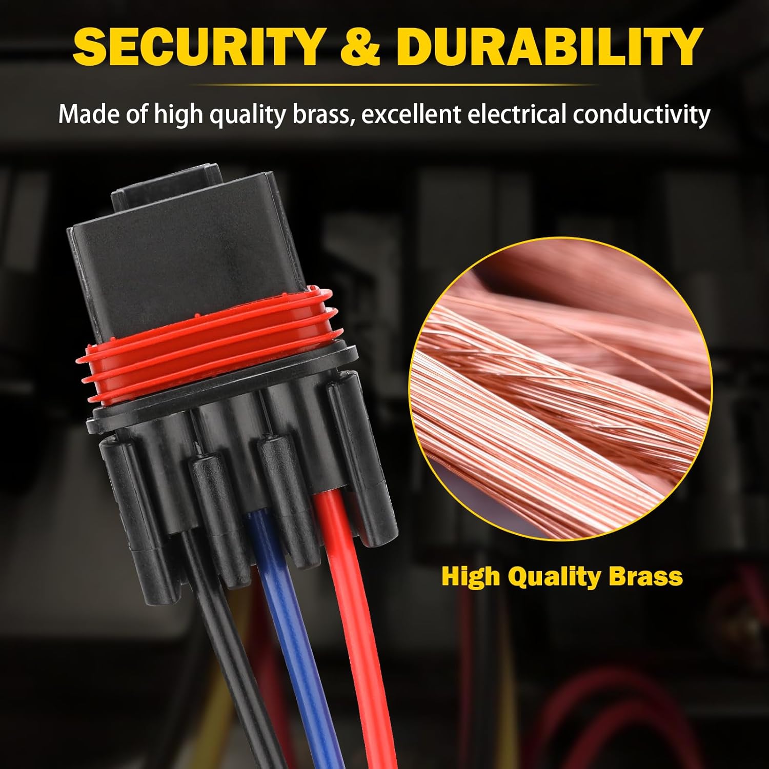12Awg Pulse Power Plug Connector Pigtail Compatible with Polaris Ranger XP 1000 & RZR RS1 Pro & General 2018 2019 2020 2021 - Pulse Bar Wire Harness (3 pcs) - Image 4