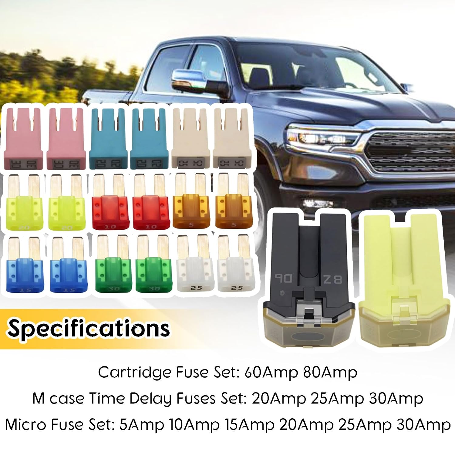 Micro Fuse KIT Compatible with Dodge Ram Trucks 2013-2022 2500 3500 & 2014-2022 1500 EcoDiesel - Image 3