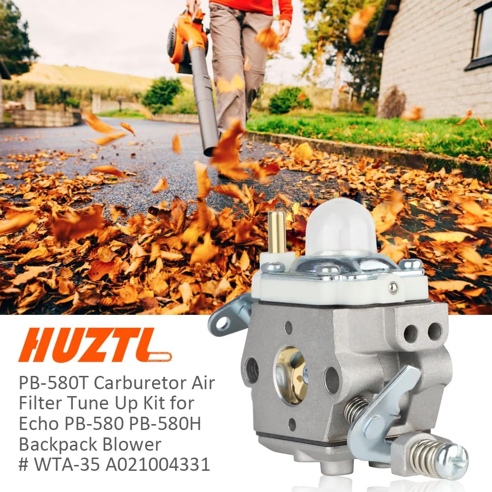 PB-580T Carburetor Air Filter Tune Up Kit for Echo PB-580 PB-580H Backpack Blower # WTA-35 A021004331 - Image 2