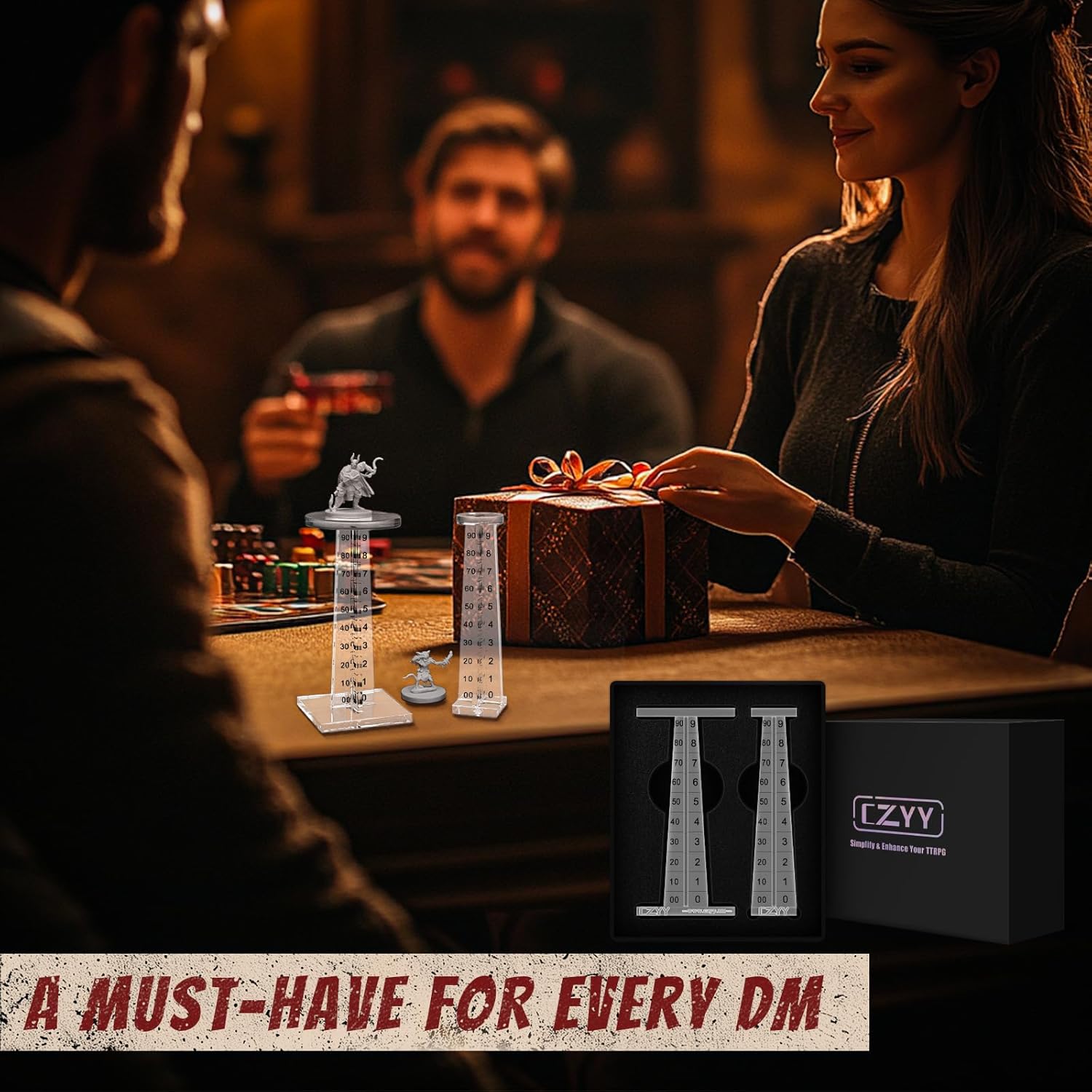 DND Flying Miniatures Combat Riser (Set of 2) Acrylic Laser Cut Flight Stand Terrain from 0 to 9999 ft Perfect for Dungeons and Dragons, Wargames, D&D and Tabletop RPG - Image 7