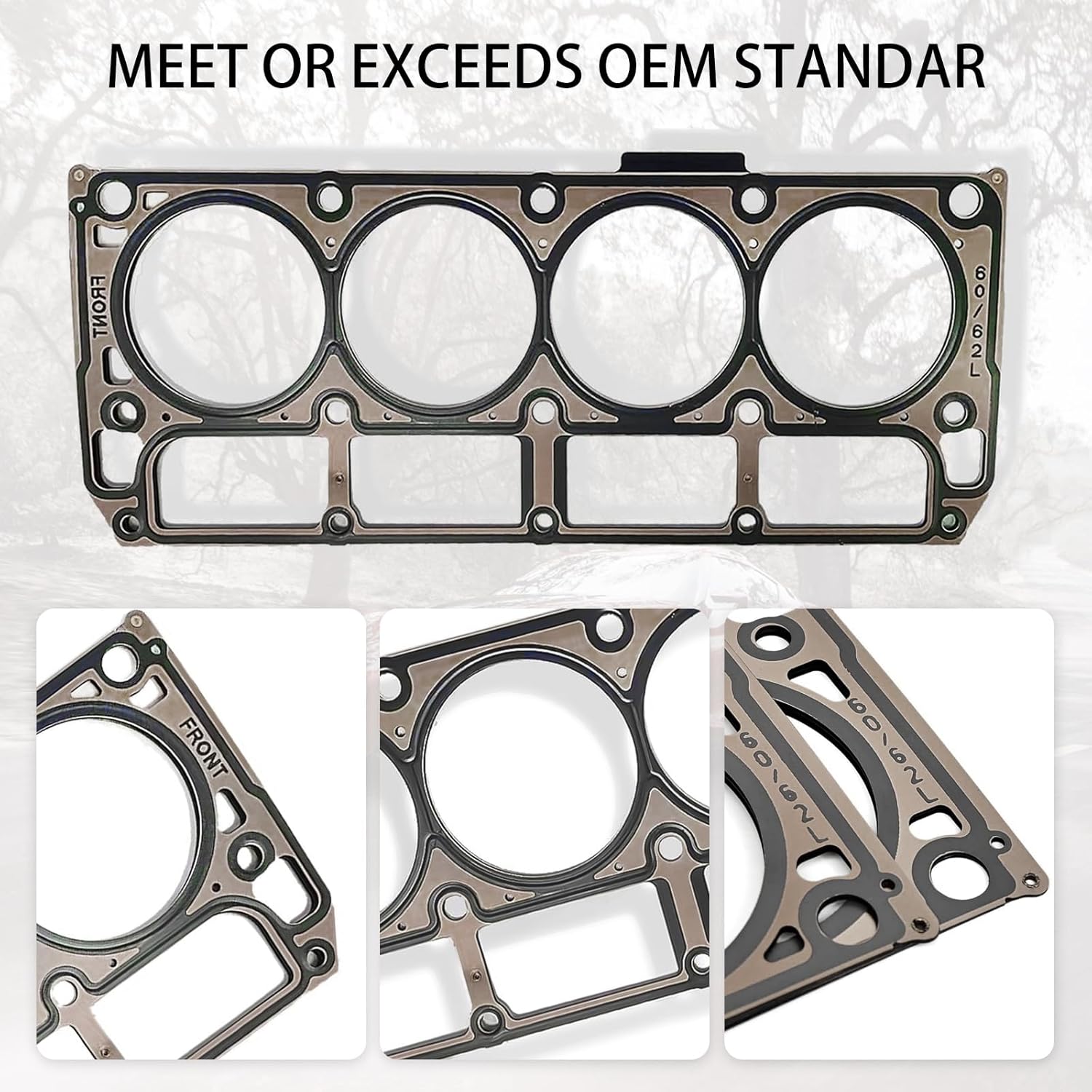 Racing BTR LS3 Multi-Layer MLS Head Gaskets (Pair) -Fits 6.0 6.2 L99 L76 L77 LS2 LQ4 LQ9 L92 L96 L94 L9H for Buick/Chevrolet/Cadillac/Hummer/GMC Series 12622033 - Image 7