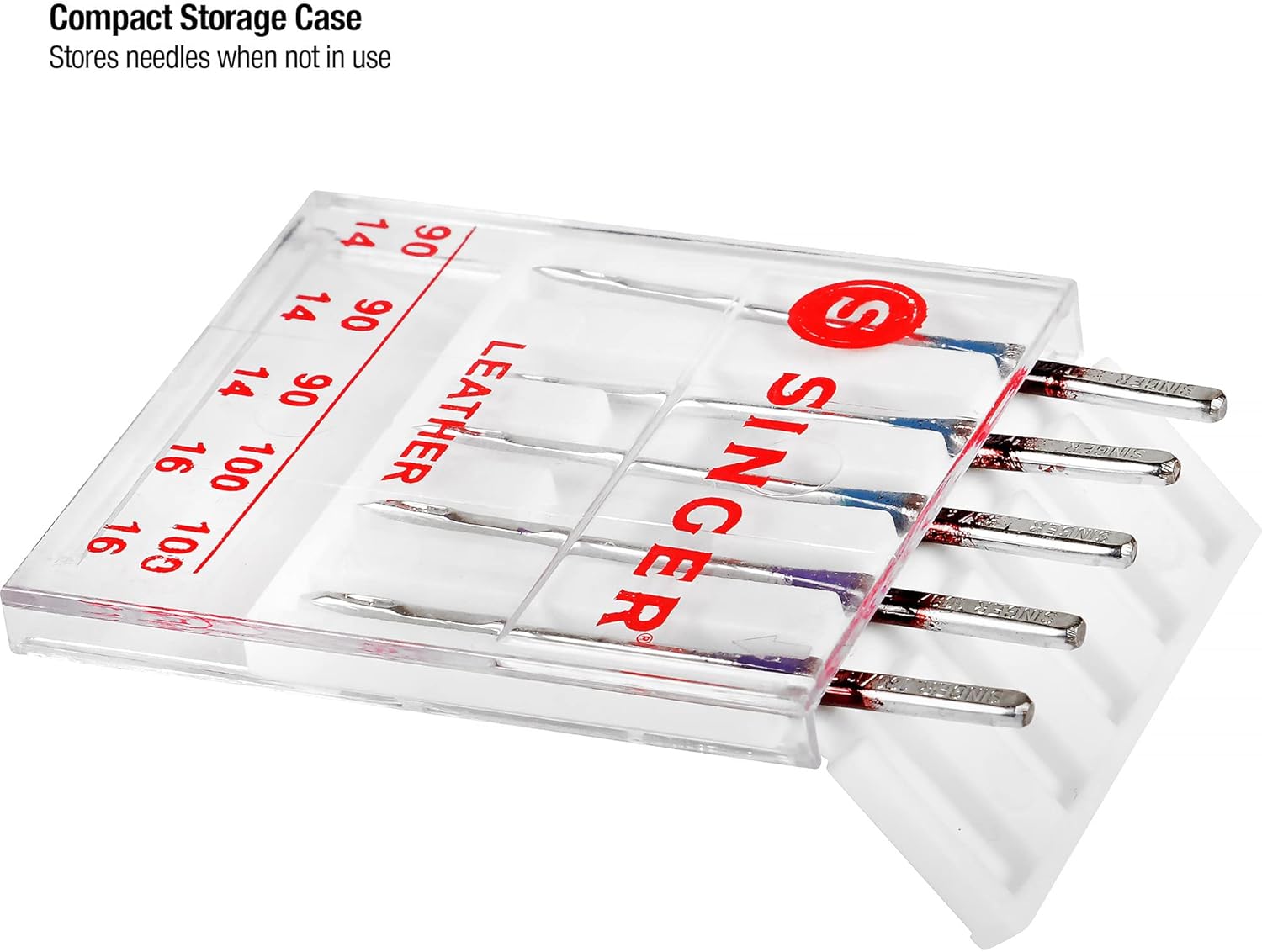 SINGER Leather Sewing Machine Needles, Size 90/14, 100/16-5 Count - Image 3