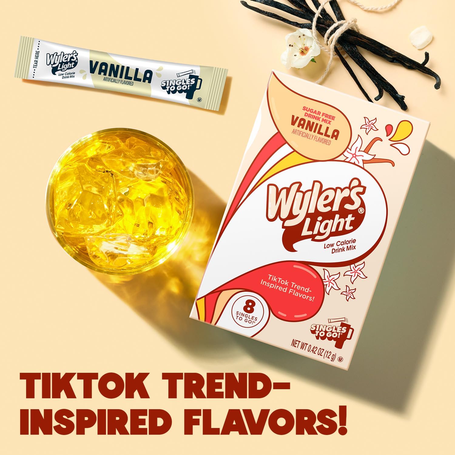 Wyler's Light Vanilla - Singles to Go Powdered Drink Mix - Pack of 3-8 Per Box 24 Total Servings - Delicious Tasting Vanilla Flavor - Image 7