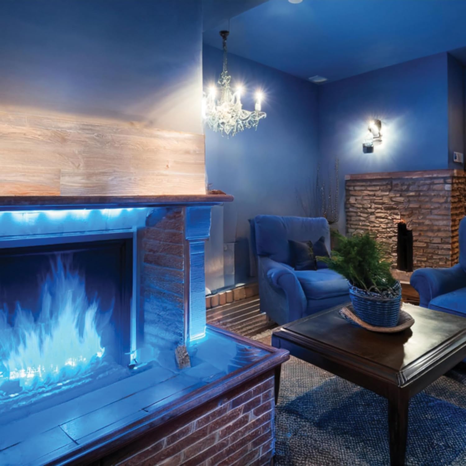 Mystical Fire Blue Color Changing Packets- Pack of 12 Blue Flames- Long Lasting Enchanted Magical Flames- Flame Color Changer for Fire Pits & Outdoor Fireplaces- Campfire Accessories - Image 5