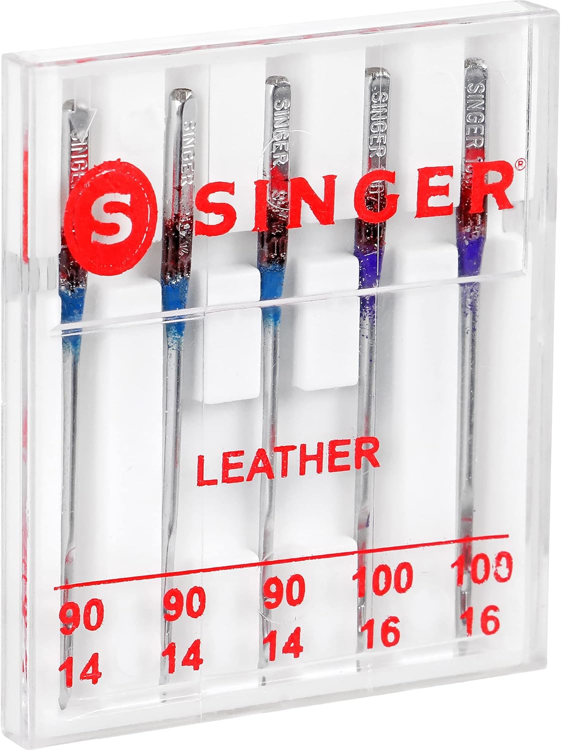 SINGER Leather Sewing Machine Needles, Size 90/14, 100/16-5 Count - Image 4