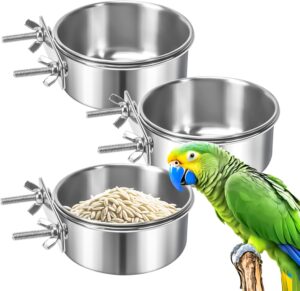 MotBach 3 Pack Bird Feeding Bowls C...