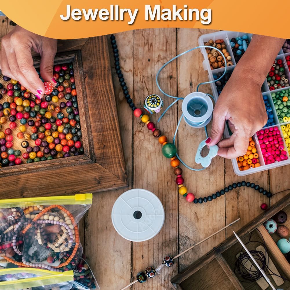 Ewparts 15 Rolls Satin Nylon String for Bracelets Making 1.5mm Satin Rattail Cord for Beading, Kumihimo,Necklace,Macrame Craft, Keychains Lanyards, Jewelry Making,Bracelet Silk String - Image 9