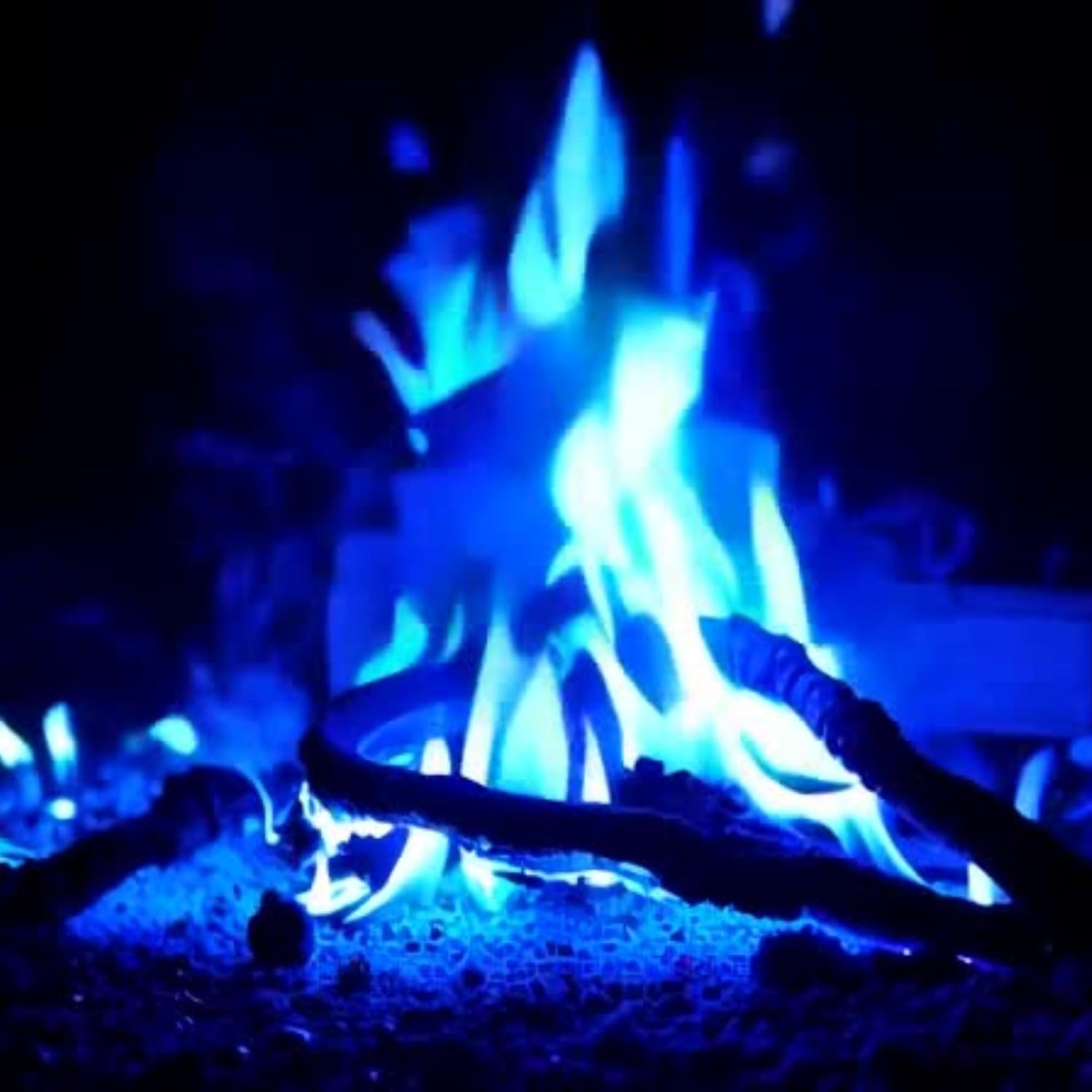 Mystical Fire Blue Color Changing Packets- Pack of 12 Blue Flames- Long Lasting Enchanted Magical Flames- Flame Color Changer for Fire Pits & Outdoor Fireplaces- Campfire Accessories - Image 7