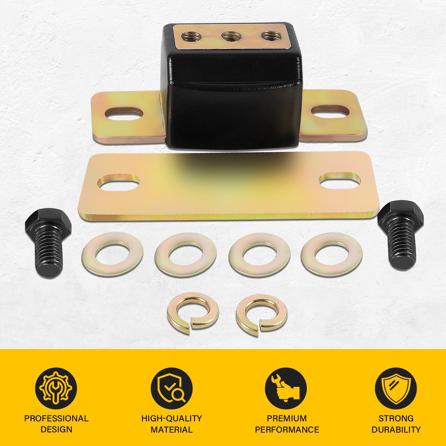 3.1108G Transmission Mount Bracket Kit, for GM RWD Cars and 2WD Trucks, for Chevy Turbo, Replacement for TH350 TH400 700R4 Transmission Mount - Image 6