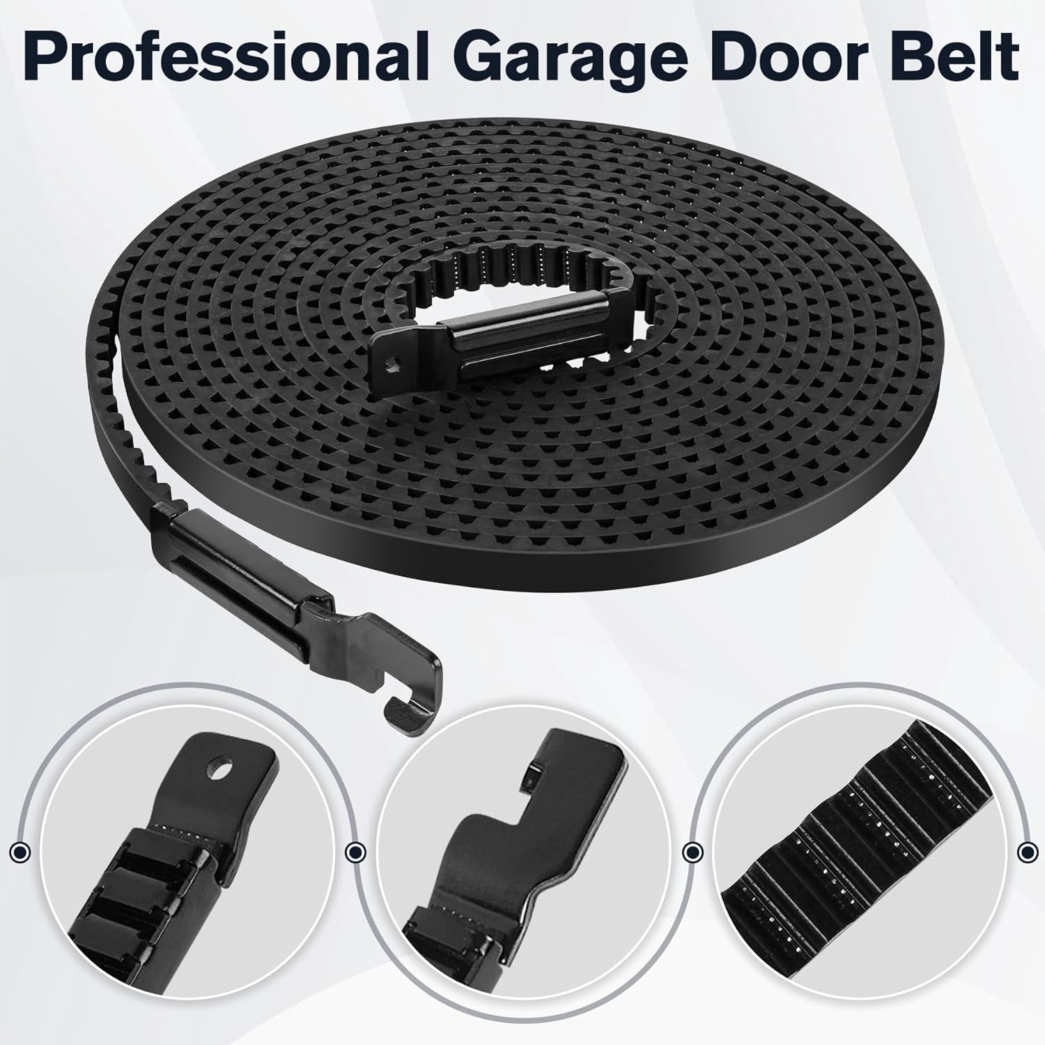 Drive Belt 41A5250, 237'' Garage Door Openers Belt Craftsman 41ab050 for 7ft High Garage Doors, 041A5250 Belt Compatible with Chamberlain/LiftMaster/Sentex/Whisper Belt Drive Garage Door Opener - Image 5