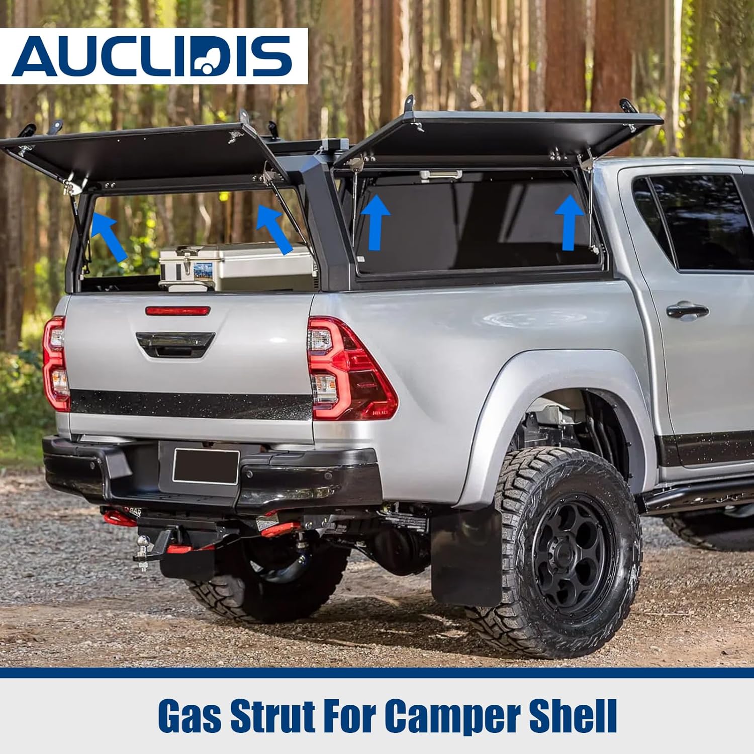 10159-04 4127 13 inch 65lb/289N Gas Strut Shock Lift Support Spring for Leer Camper Shell Truck Topper Cap Canopy Door Window Toolbox Snugtop Replacement Parts, 95966 21-0556-03, Set of 2 by AUCLIDIS - Image 2