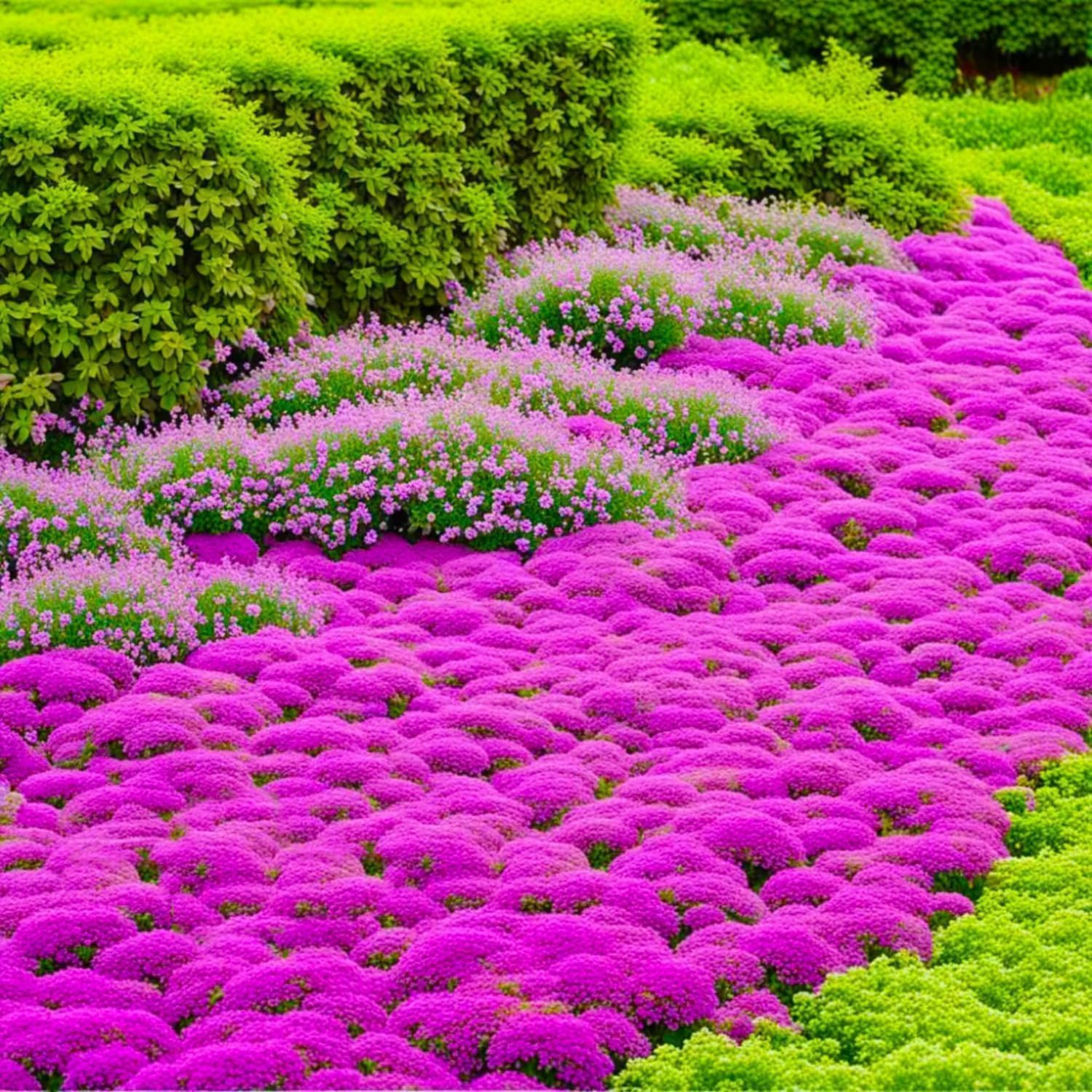 6000+ Mixed Creeping Thyme Seeds for Planting - Heirloom Flowers Perennial Thyme Non-GMO Thymus Serpyllum Seed Ground Cover Plants - Image 3