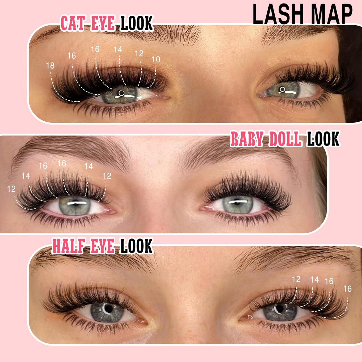 Wispy Lash Clusters Kit Cluster Eyelash Extensions Natural Lash Extension Kit C Curl Fluffy Individual Eyelashes with Bottom Lashes Clusters Waterproof Bond and Seal DIY at Home - Image 2