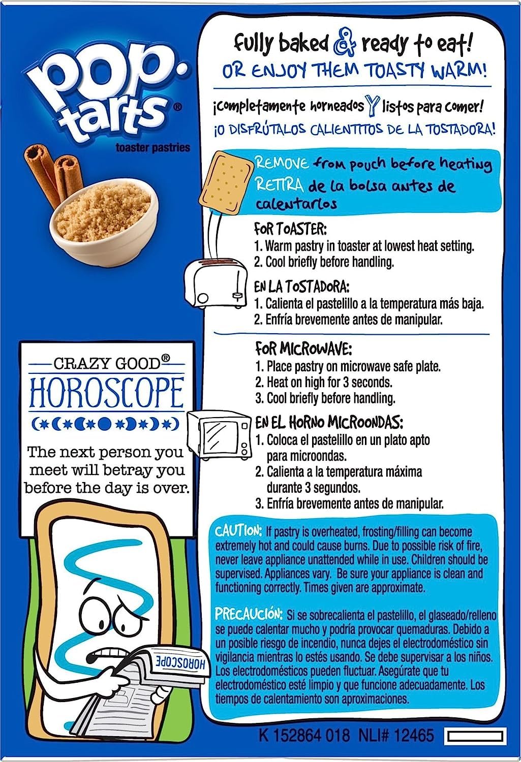 Pop Tarts Toaster Pastries, Unfrosted Brown Sugar Cinnamon 8 ea (Pack of 2) - Image 4