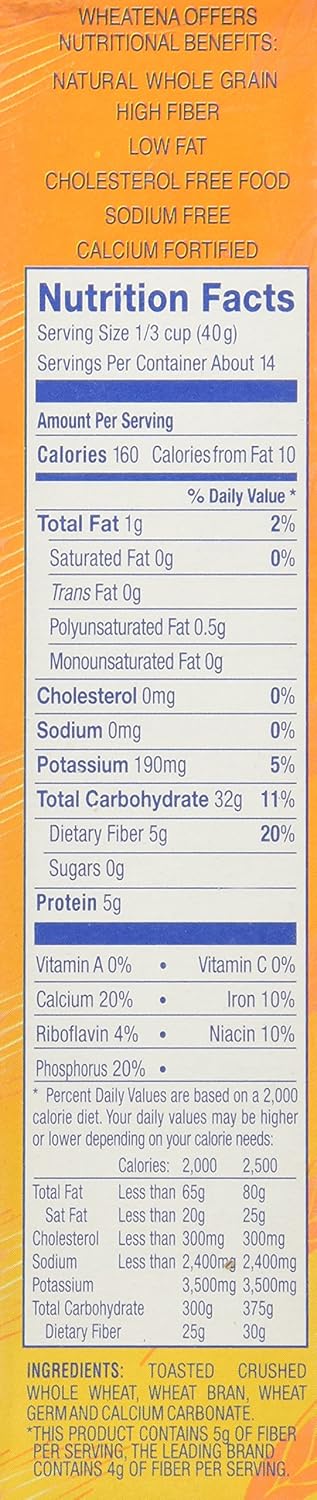 Wheatena Toasted Hot Wheat Cereal 20 oz Pack of 6 - Image 2