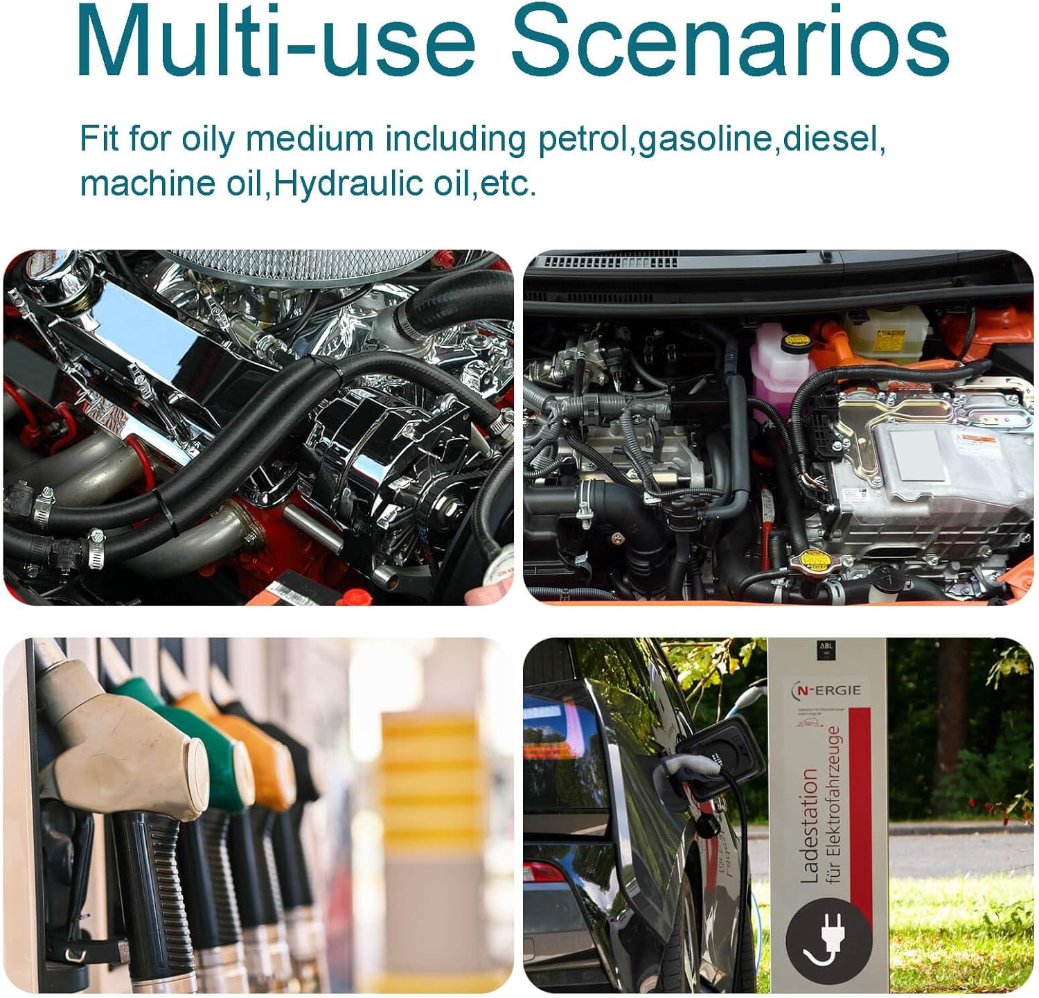 Fuel Line 3/16 Inch ID, Fuel Hose 5FT, J30R7 Fuel Line Hose NBR with 4 Clamps. - Image 7