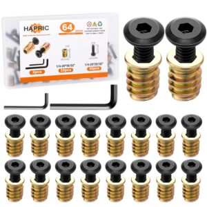 32 Sets Threaded Inserts for Wood F...