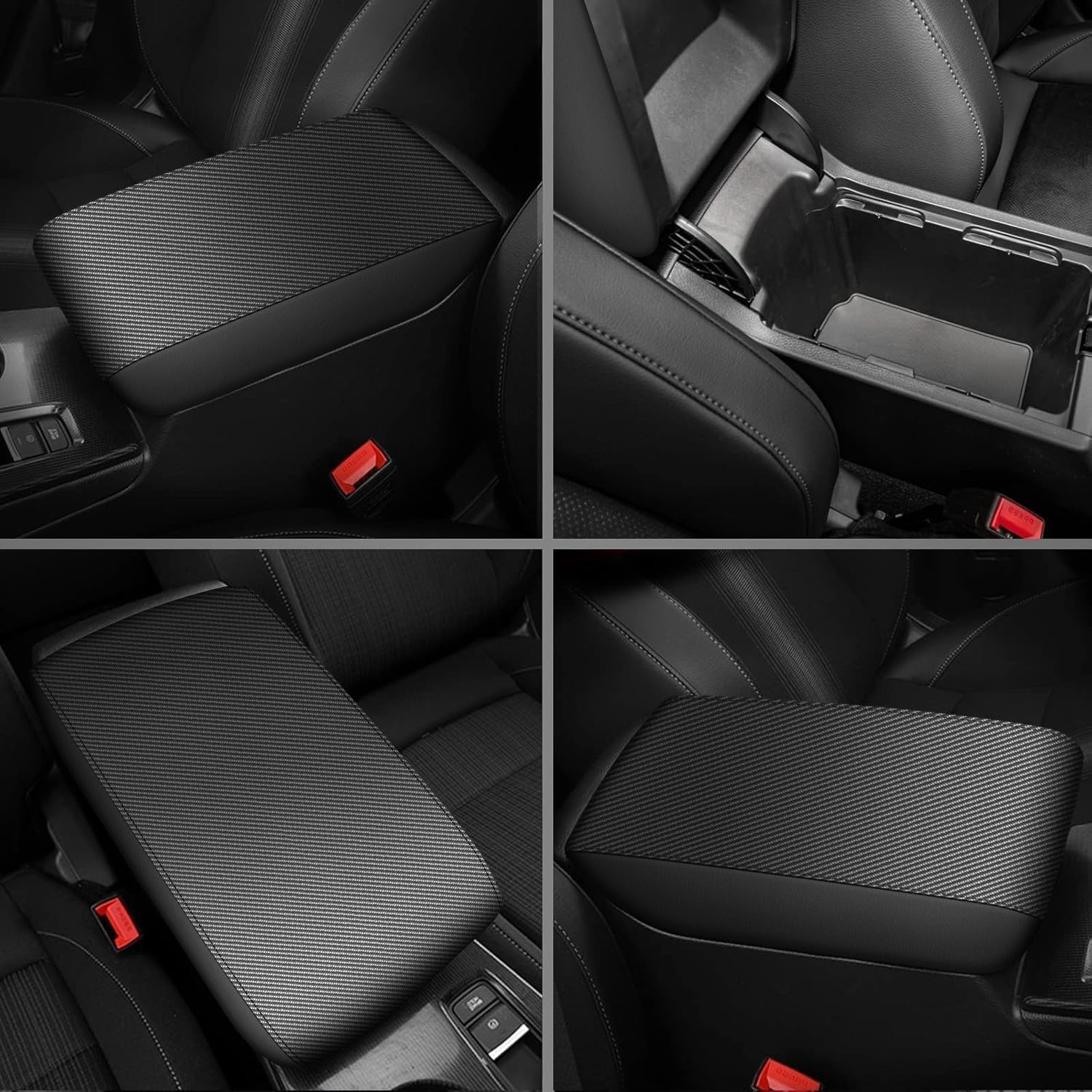 AOMSAZTO Armrest Covers for 2013-2018 Forester Carbon Fiber - Image 2