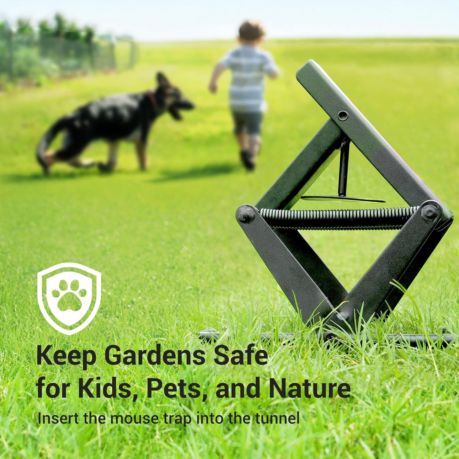 Mole Traps That Kill Best, 2 Pack Scissor Mole Trap, Sleek Black Stainless Steel Finish - Image 7