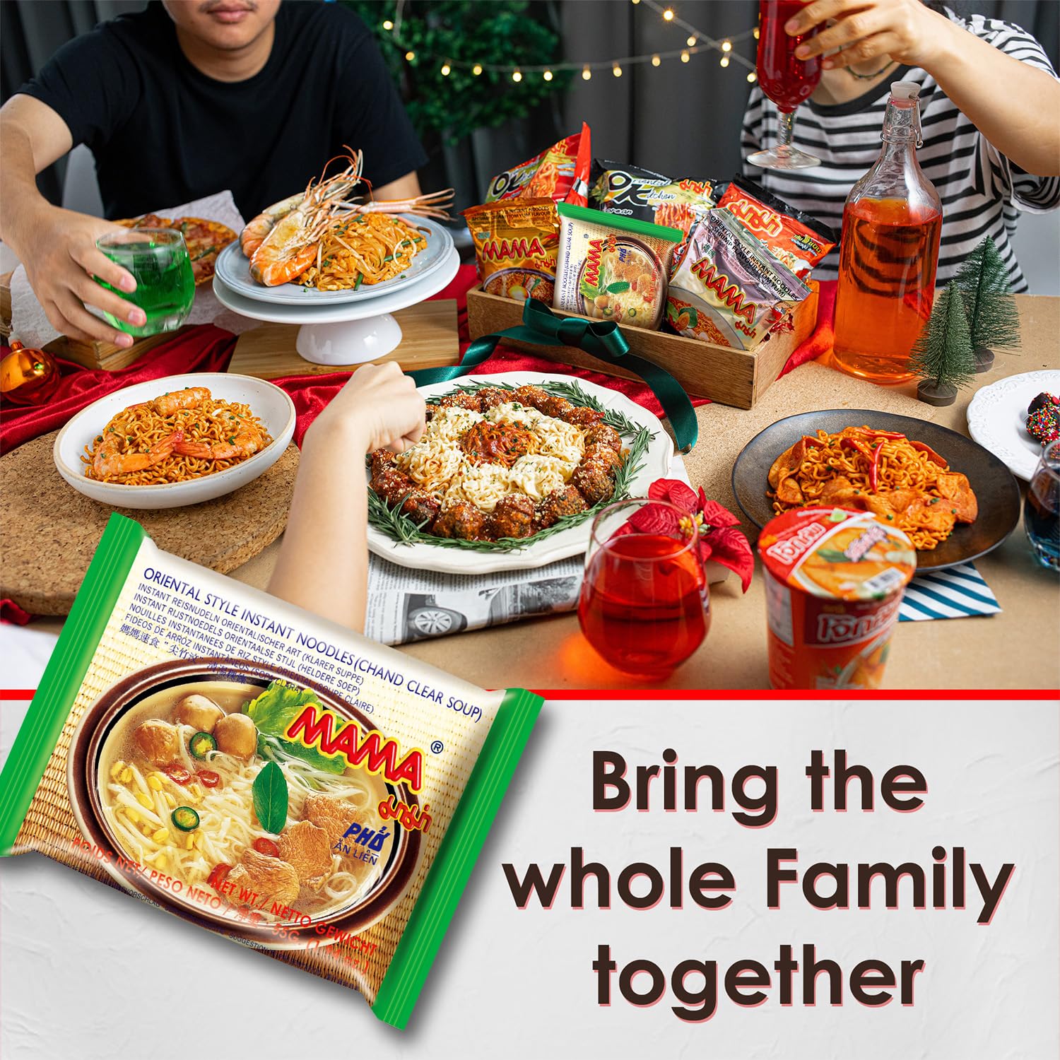 MAMA Noodles Chand Clear Soup Instant Rice Noodles w/Delicious Thai Flavors, Hot & Spicy Noodles, No Trans Fat w/Fewer Calories Than Deep Fried Noodles 30 Pack - Image 5