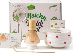 5pcs Premium Matcha Set,Ceramic Bow...