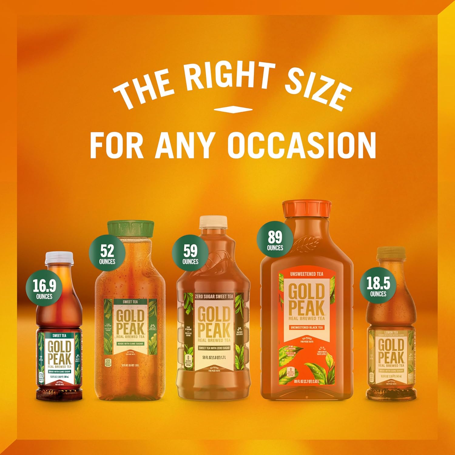 Gold Peak Tea, Sweet Tea, 16.9 fl oz, 6 Pack - Image 7