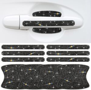 10PCS Car Door Handle Bling Rhinest...