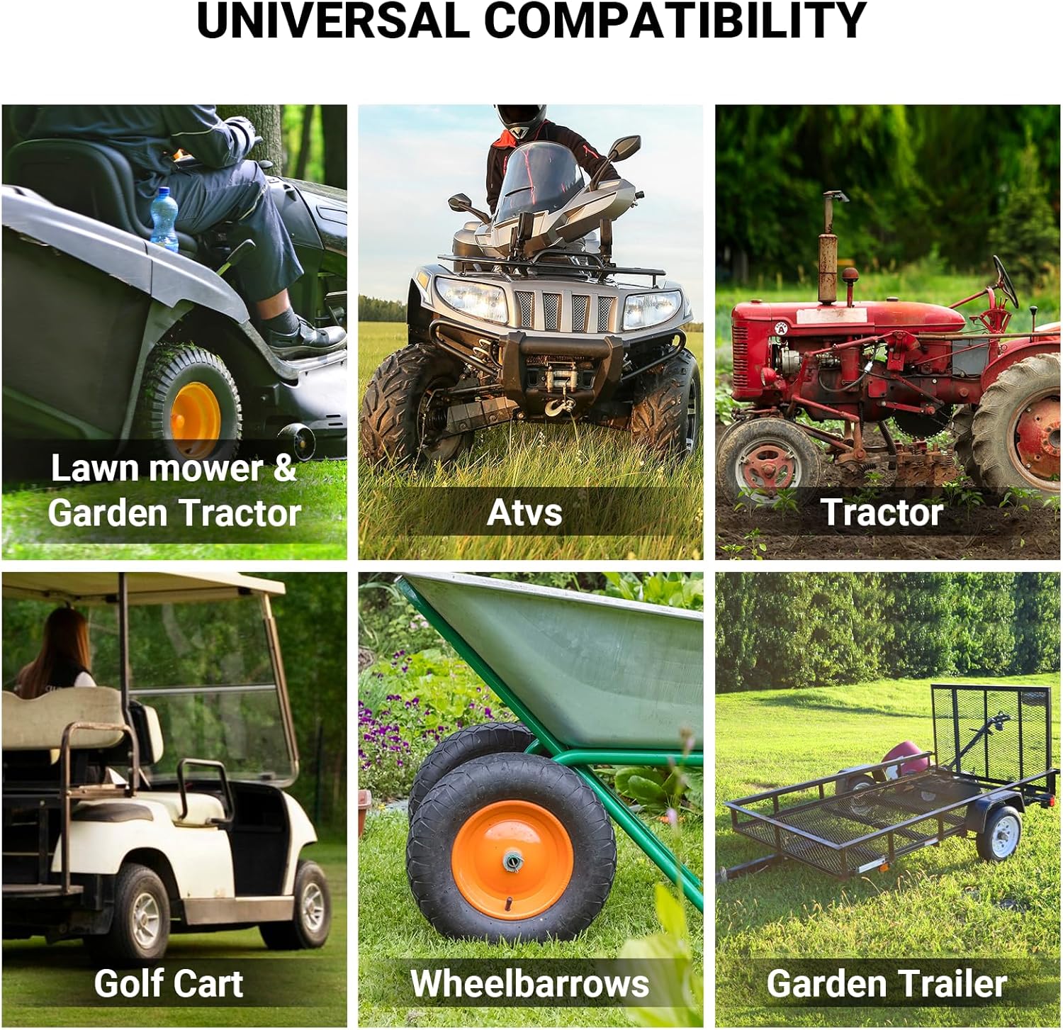 AR-PRO 16x6.50-8 16x7.50-8 Heavy Duty Inner Tube with TR-13 Straight Valve Stem - Universal for Razor Dirt Quad, ATV, Golf Cart, Mower, Tractor, Trailer, Snow Blowers, Wheelbarrows, and More (4-Pack) - Image 3