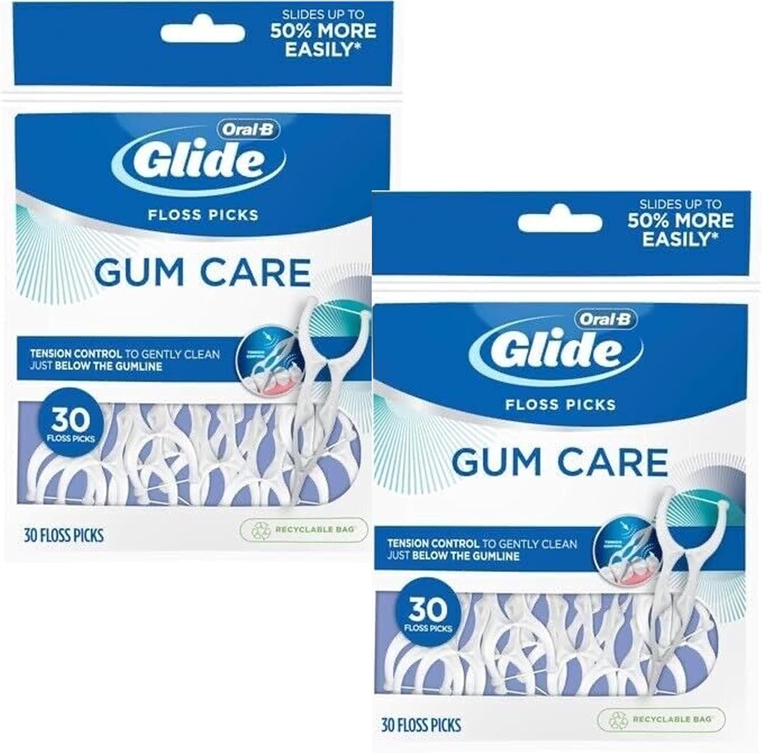Glide Pro-Health Advanced Floss Picks 30 Ea (Pack of 5) - Image 3