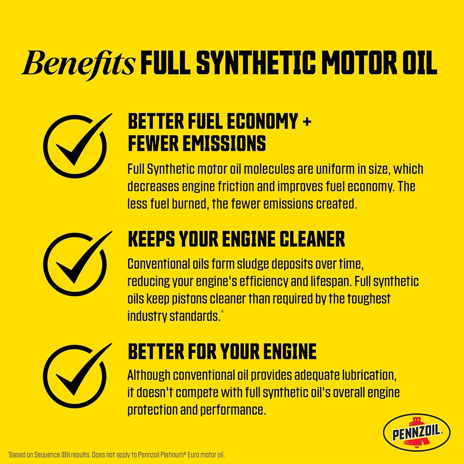 Pennzoil Ultra Platinum Full Synthetic 0W-40 Motor Oil, 1 Quart (6 Pack) - Image 6
