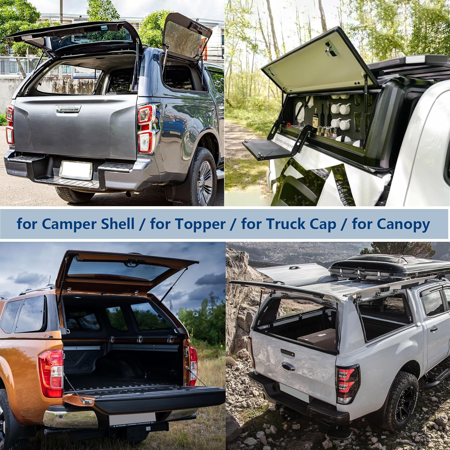 10159-04 4127 13 inch 65lb/289N Gas Strut Shock Lift Support Spring for Leer Camper Shell Truck Topper Cap Canopy Door Window Toolbox Snugtop Replacement Parts, 95966 21-0556-03, Set of 2 by AUCLIDIS - Image 7