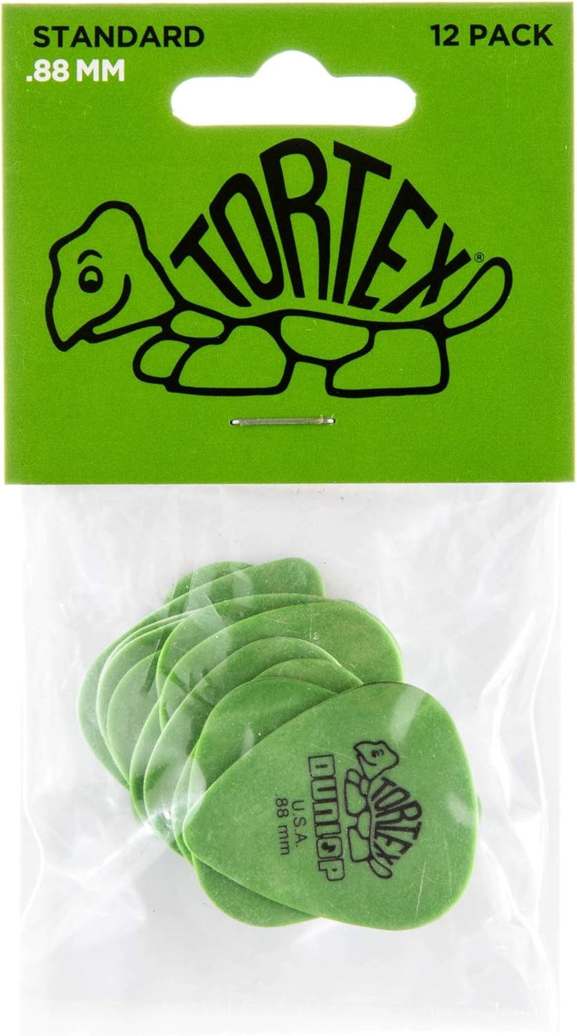 Dunlop Tortex Standard .88mm Green Guitar Pick, 12 Pack - Image 8