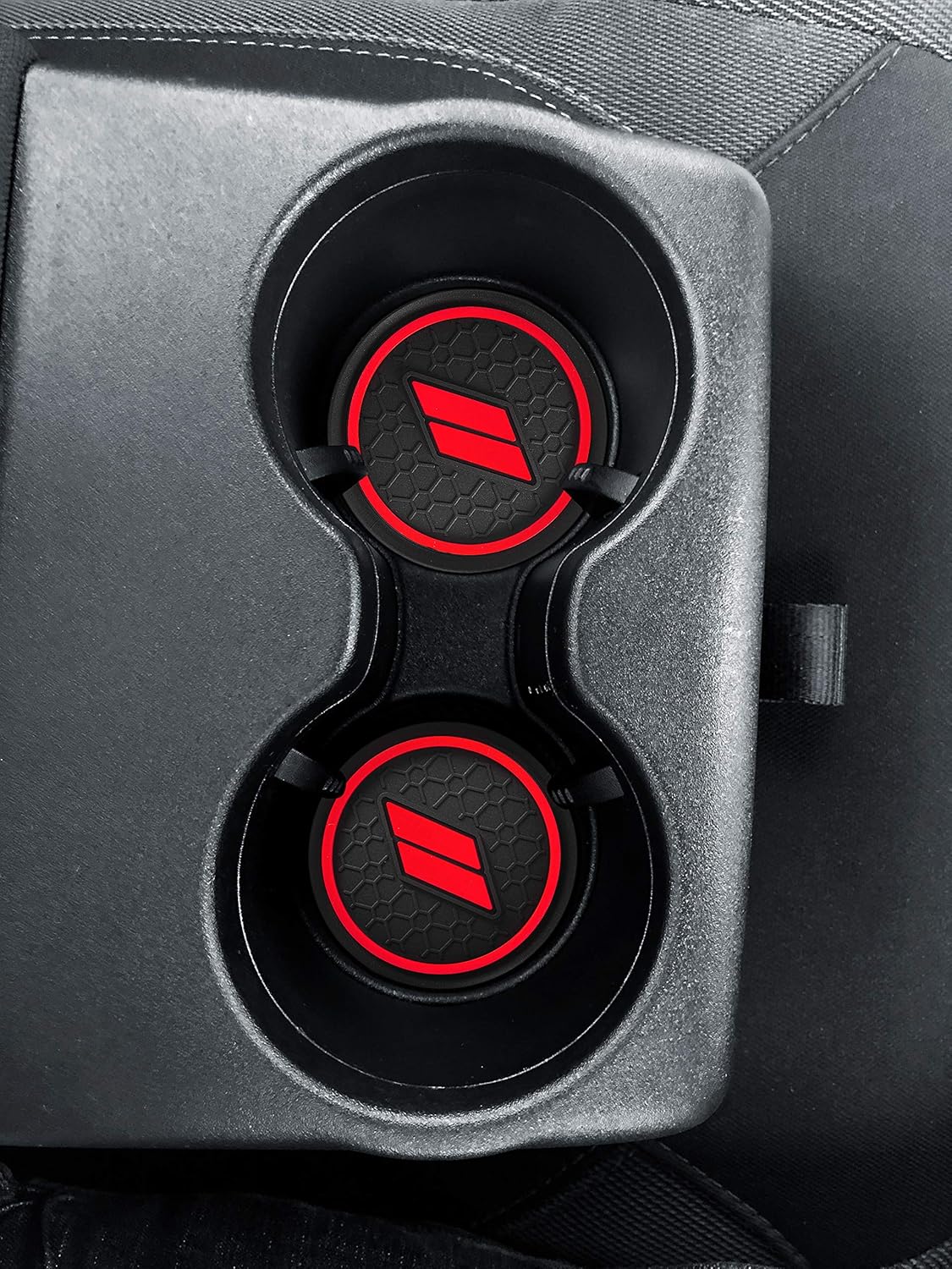 Auovo Anti dust Mats for Charger 2021 2015-2022 Accessories Custom Fit Cup Holder Liners Mats(6pcs/Set, red) - Image 4