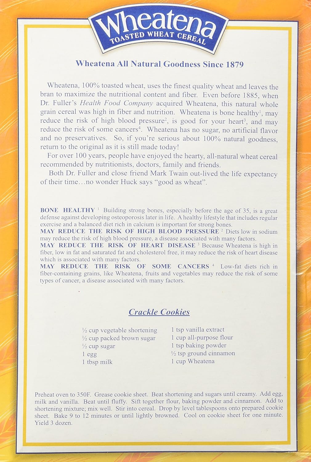 Wheatena Toasted Hot Wheat Cereal 20 oz Pack of 6 - Image 4