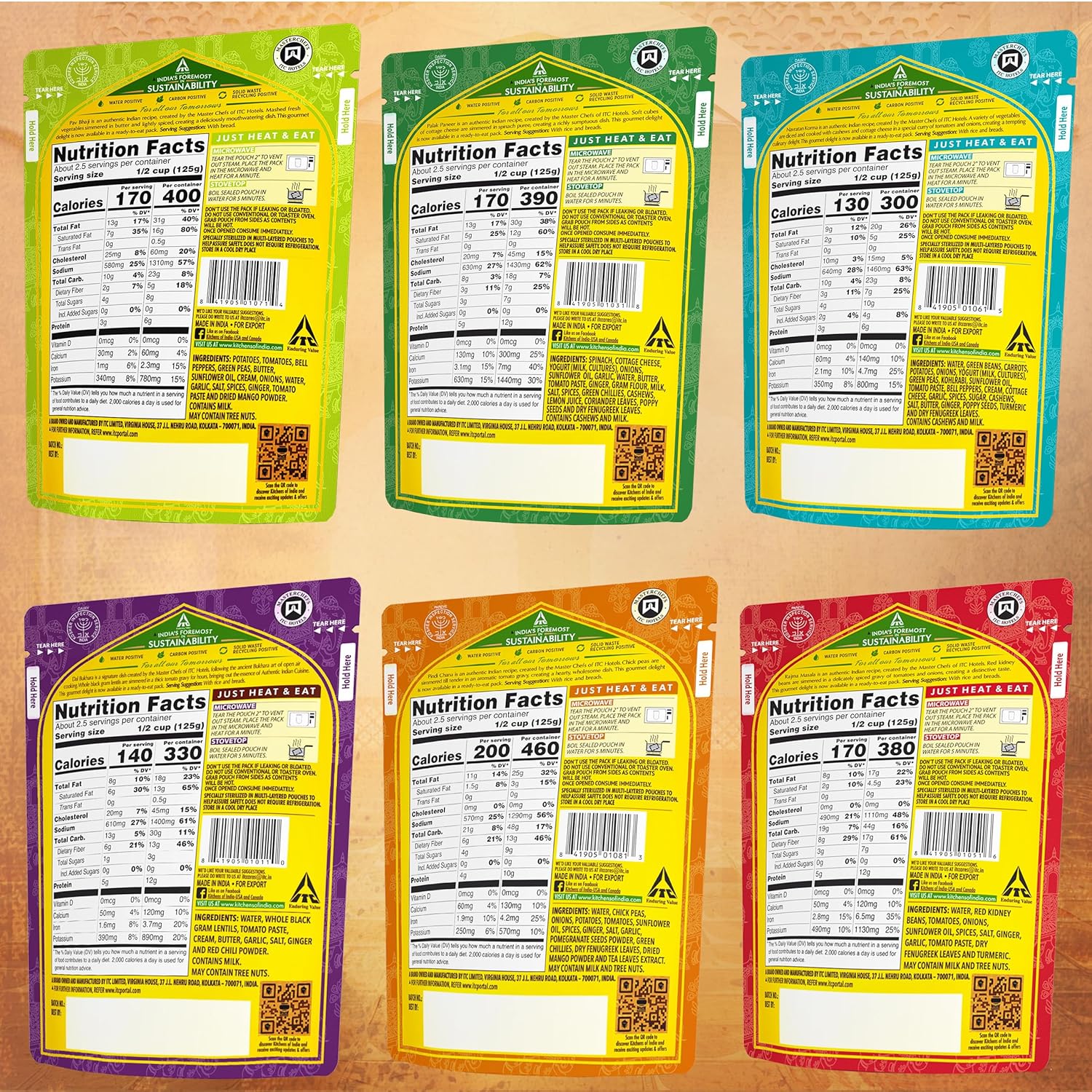 Kitchens of India Ready To Eat Dinner Variety Pack of 6 - 10 Ounces, Authentic Vegetarian Indian Food, Gluten-Free - Image 11