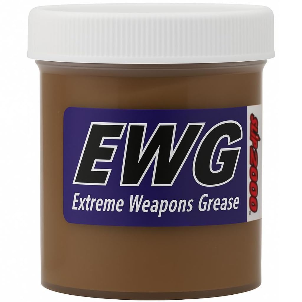SLIP 2000 Extreme Weapons Grease (EWG), Reduces Friction and Wear, Grease Lube in Anti-Ware Package, Extreme Pressure Properties, No PTFE, 4 oz