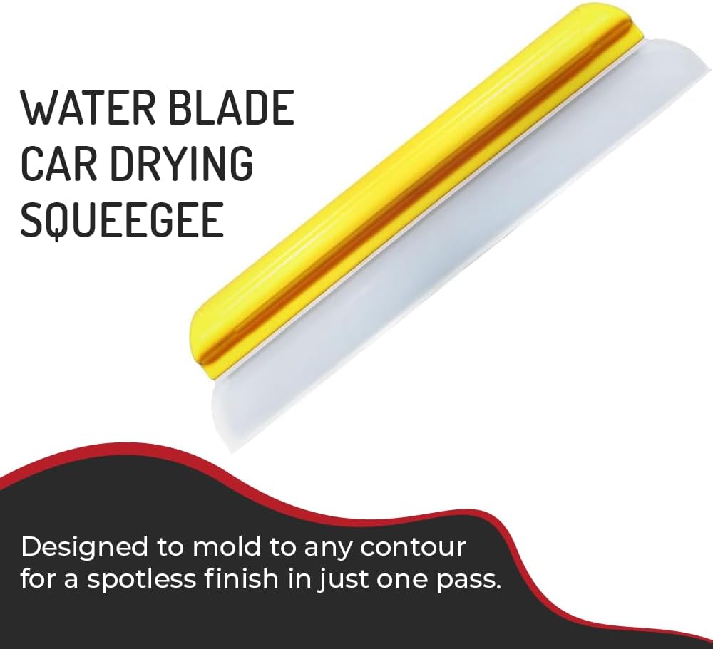 HI-TECH 14” Silicone Water Blade Car Drying Squeegee – Streak-Free, Fast-Drying, Scratch-Free Car Wash Tool - Image 2