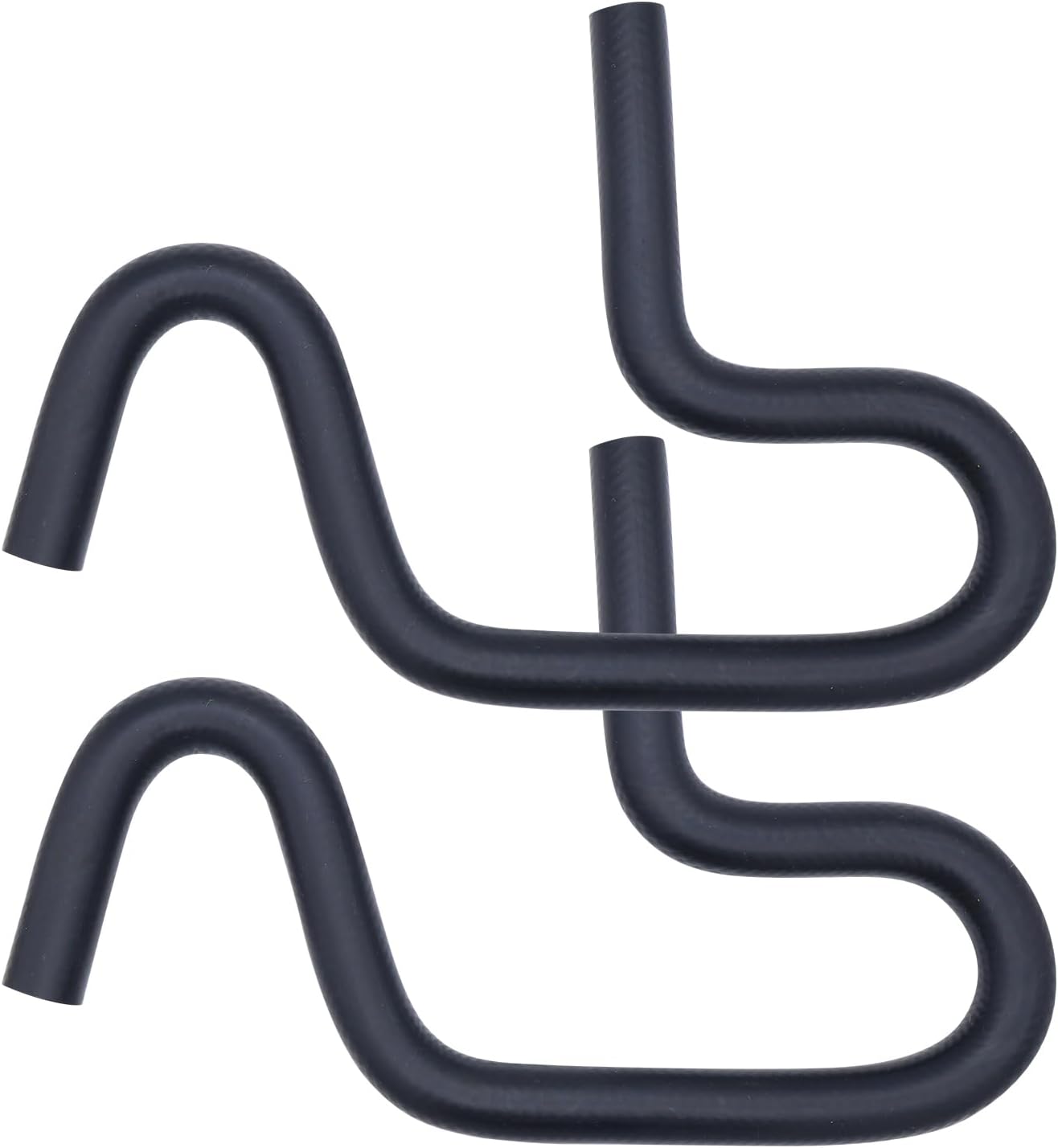 2 Pack 1/2" U-Cut Molded Curved Rubber Fuel Line Hose Elbow, 45 90 135 180 Degree Bends for Automotive and Marine Applications