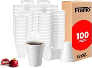 12 Oz Foam Coffee Cups, Disposable ...