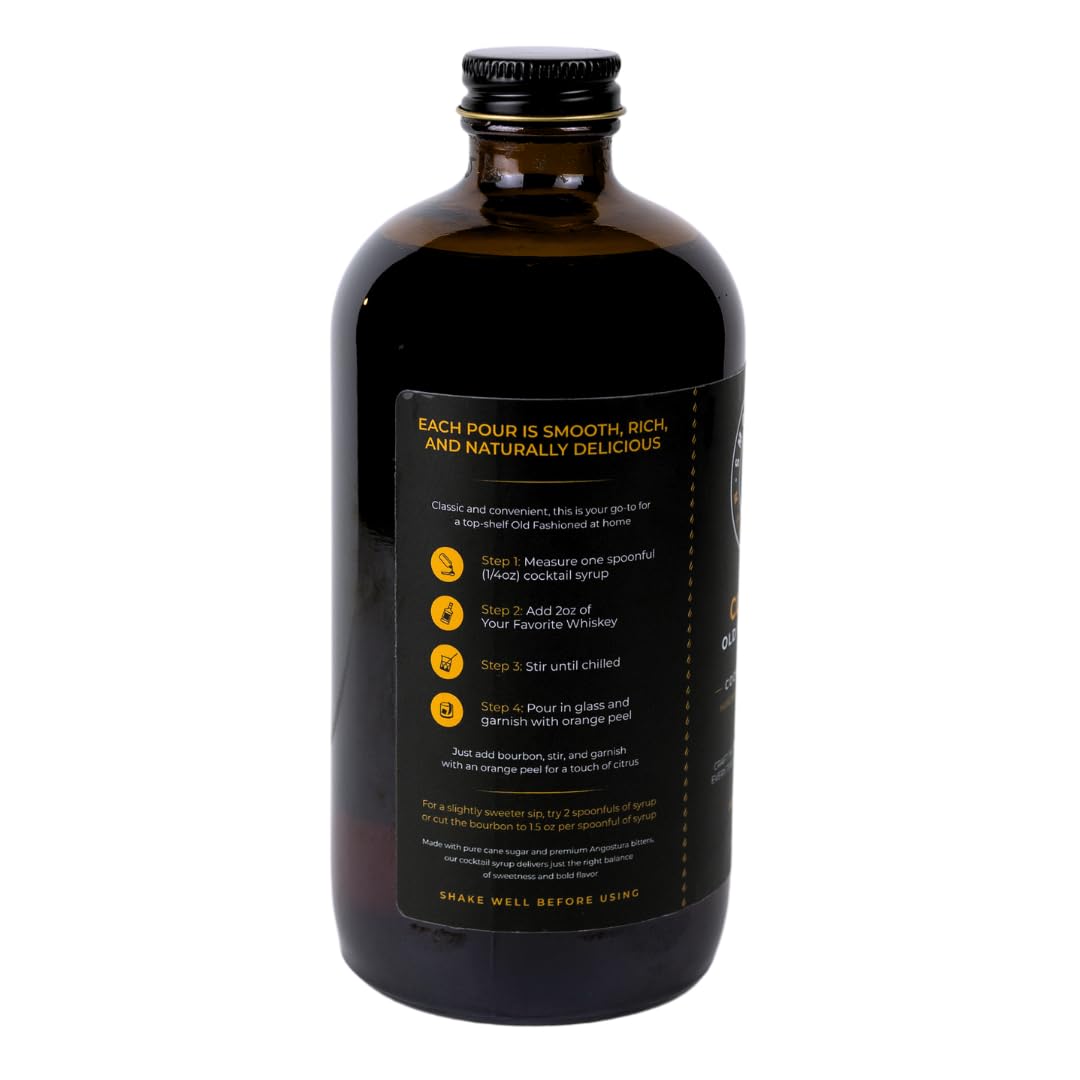 Smokeshow Cocktail Syrup - 64 Servings (16 oz, Classic Old Fashioned) - Image 3