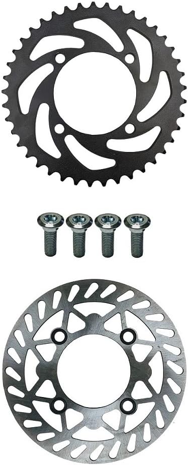 10"" Rear Wheel Rim Tire Assembly For Dirt Pit Bike Trail 80/100-10 Rear Wheel Rim Tire Fits 50/70/90/110 Pit Dirt Bike KLX65 Apollo Includes Brake Rotor and 420 41T Sprocket - Image 6