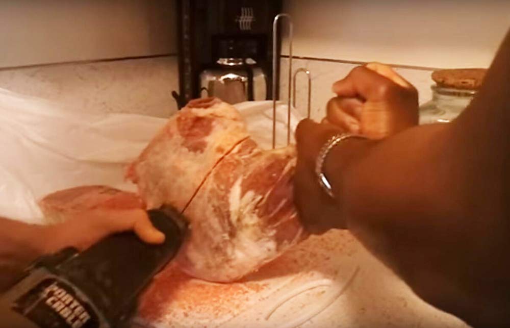 12 Inch Stainless Steel Reciprocating Saw Blades for Meat, 3TPI Big Tooth Unpainted Reciprocating Saw Blades for Food Cutting, Big Animals, Frozen Meat, Beef, Sheep, Cured Ham, Turkey, Bone - 5pack - Image 3