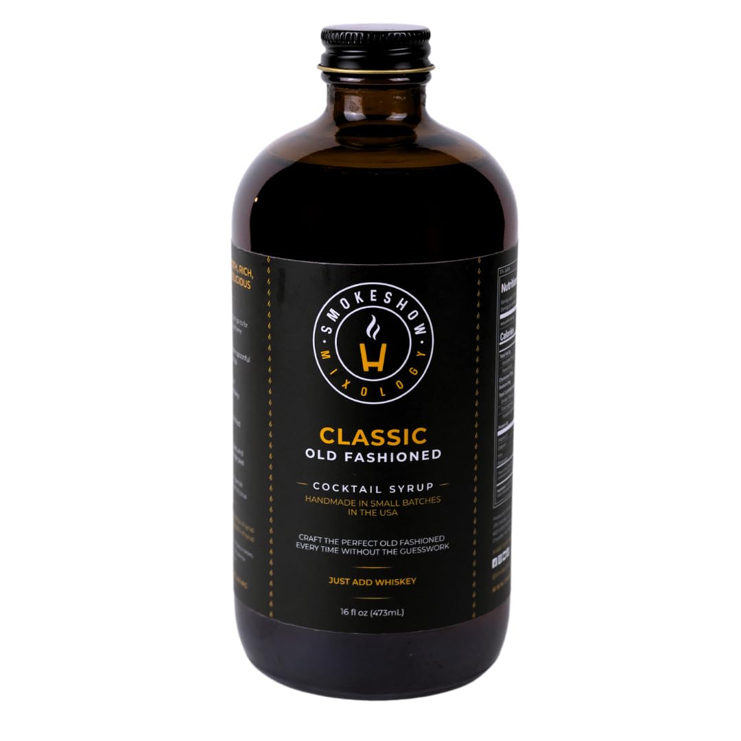 Smokeshow Cocktail Syrup - 64 Servings (16 oz, Classic Old Fashioned)