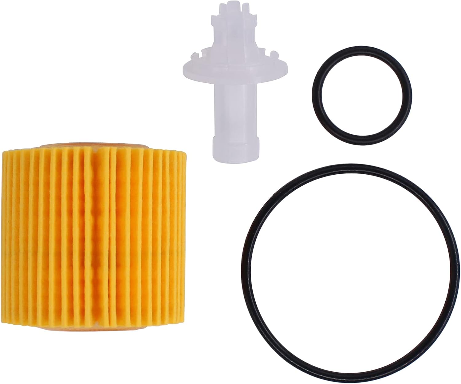 NewYall 5Pcs 04152-YZZA6 Engine Oil Filter with Gasket for Toyota Corolla 2009-2016 Matrix 2013-2014 Prius 2010-2015 Prius V 2012-2016 - Image 2
