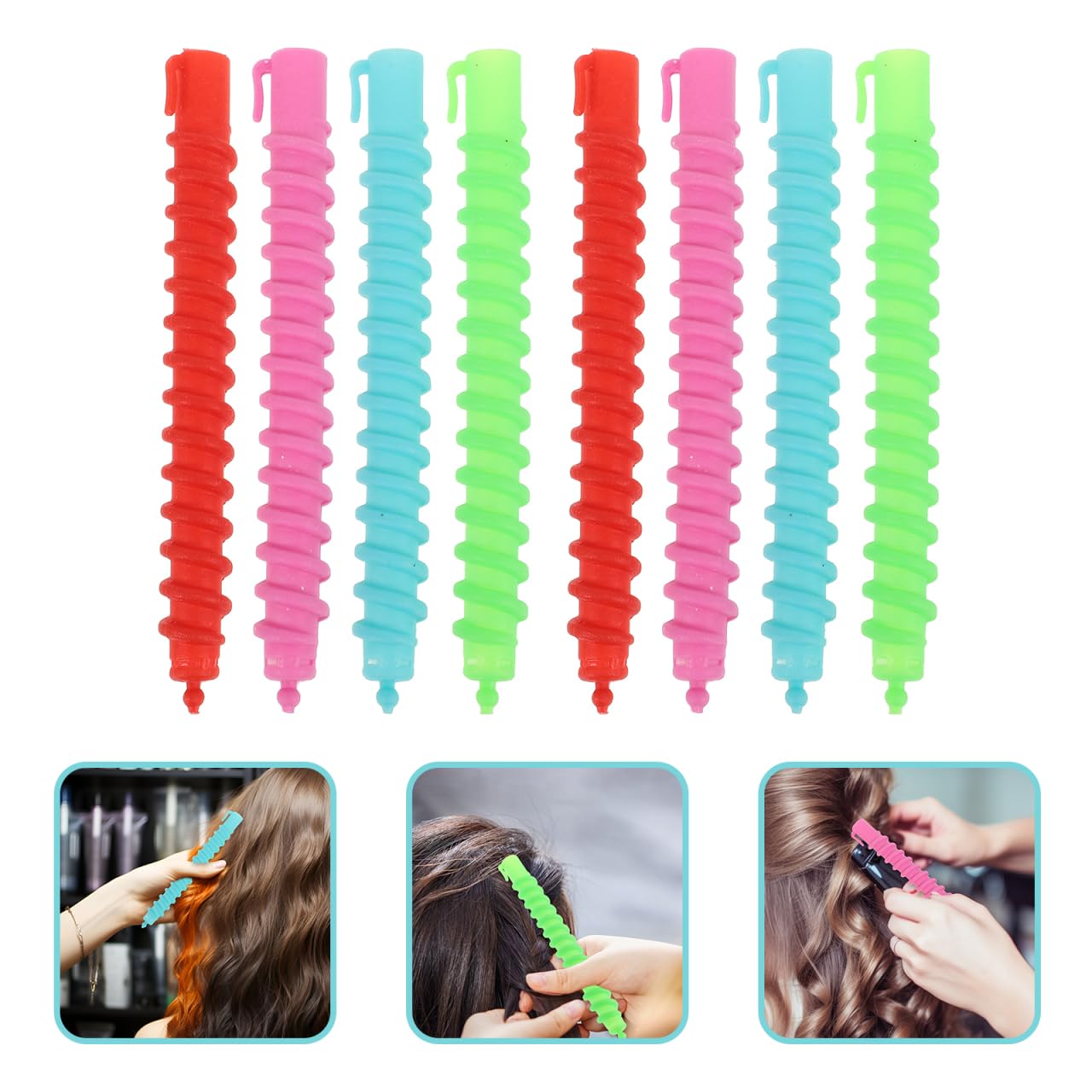 60Pcs Hollow Spiral Perm Bars 6.22 Inch Lightweight Perm Rods for Professional Cold Styling Suitable for Long and Short Hair - Image 9