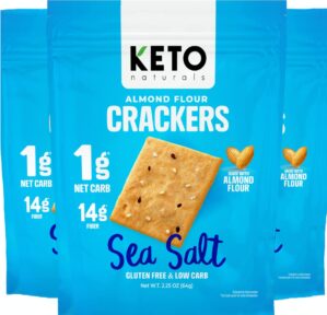 Keto low carb crackers (Sea Salt) K...