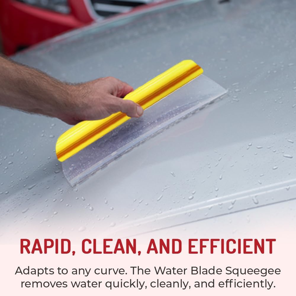 HI-TECH 14” Silicone Water Blade Car Drying Squeegee – Streak-Free, Fast-Drying, Scratch-Free Car Wash Tool - Image 3