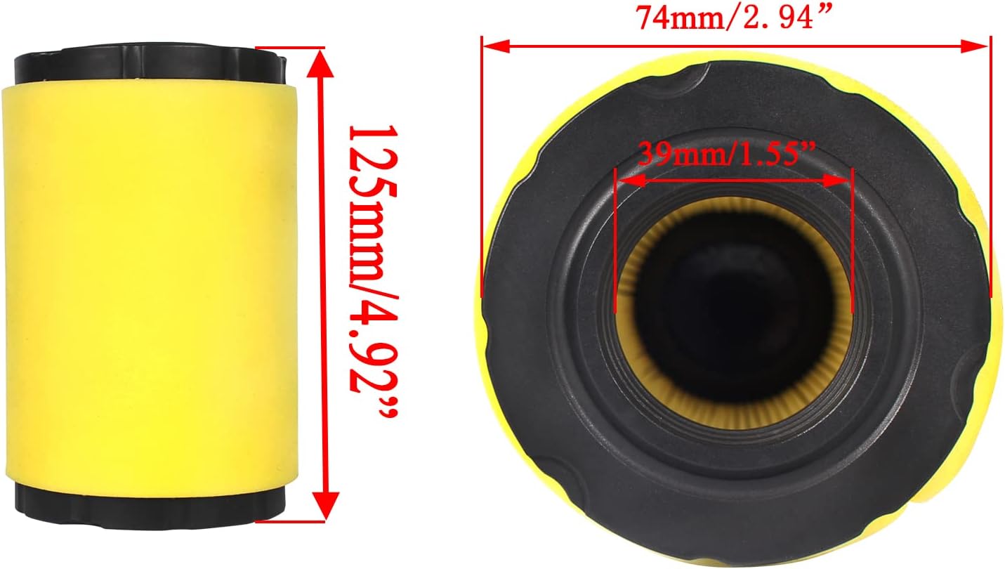 Z335E Z345R Air Filter Oil Filter Tune Up Kit for John Deer Z355E Z345M Z355R Z225 Z355E E120 Z235 Z335 Z345 Z355 LT150 46’’ 48’’ Mower w/ 17.5hp 19.5hp 20hp 21hp Engine - Image 2